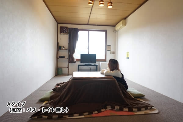 Aタイプ客室一例(和室、お風呂・トイレ無し)