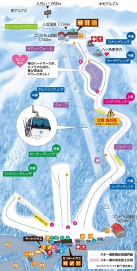 富士見パノラマリゾートゲレンデマップ